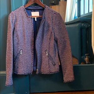 Rebecca Taylor Cotton Tweed Blazer